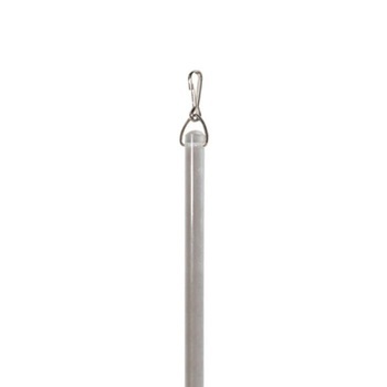 0-163-CA-090XC | 9.5mm Acrylic Wand with Metal Clip 